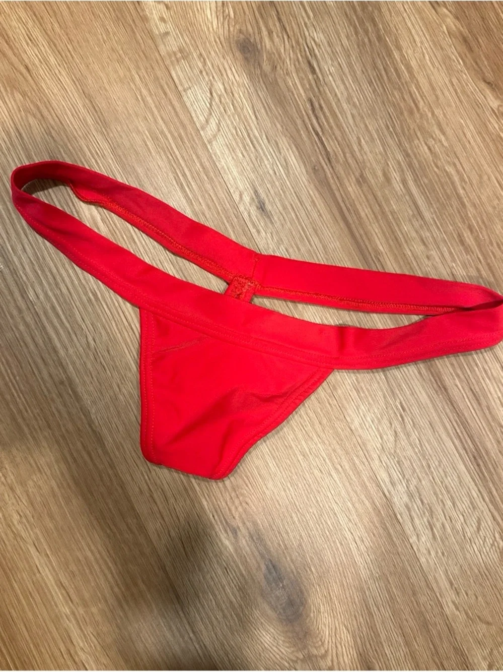 Red Triangle String Bikini Set